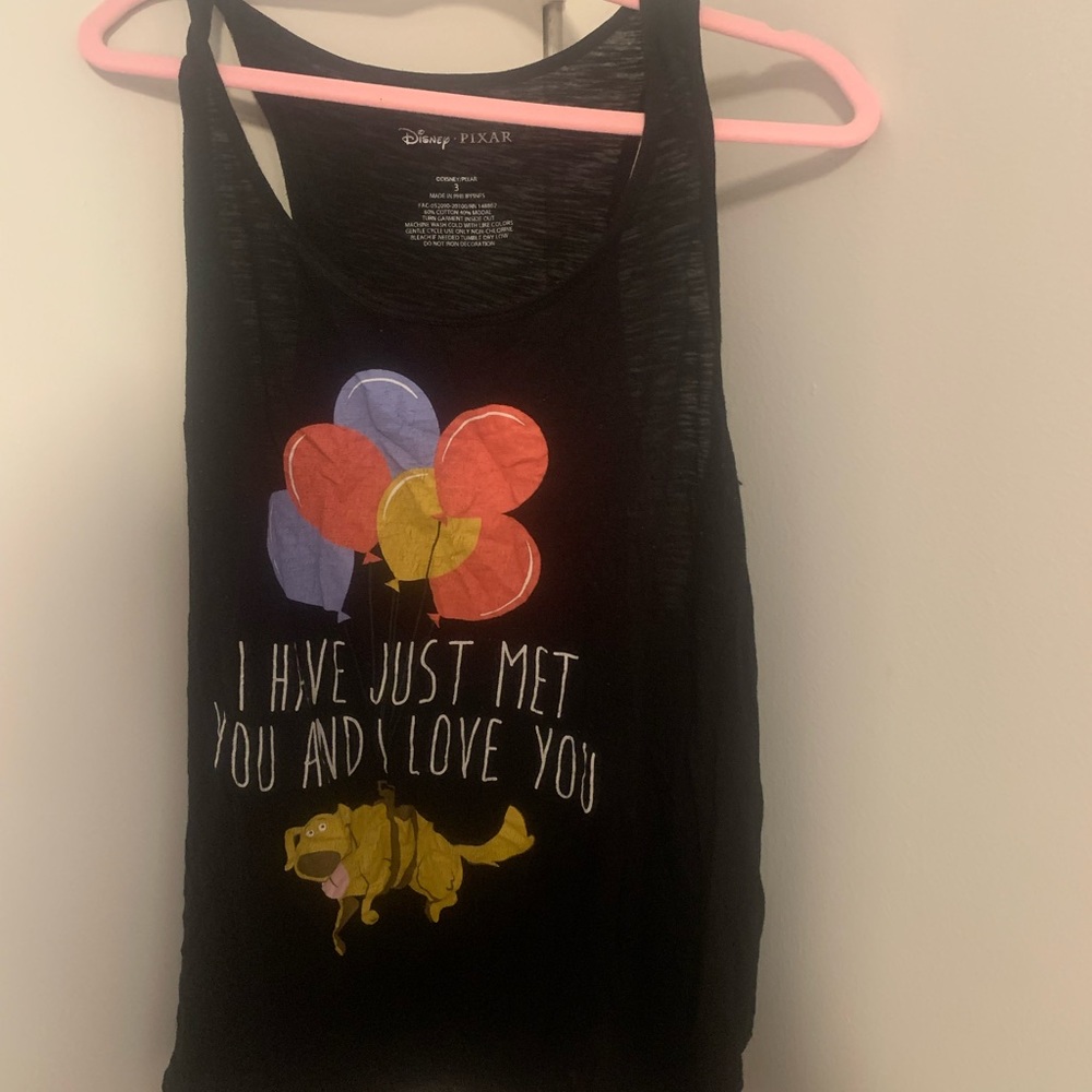 Torrid Disney Pixar Up Doug I Love You Black Sleep Tank